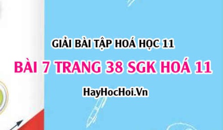 Giải bài 7 trang 38 SGK Hoá 11: Amoniac và muối Amoni